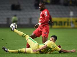 Le milieu de terrain du Stade rennais Yacouba Sylla au stade de La Beaujoire à Nantes. AFP