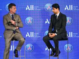 Al-Khelaïfi a assuré que Neymar et Mbappé restent au PSG. AFP