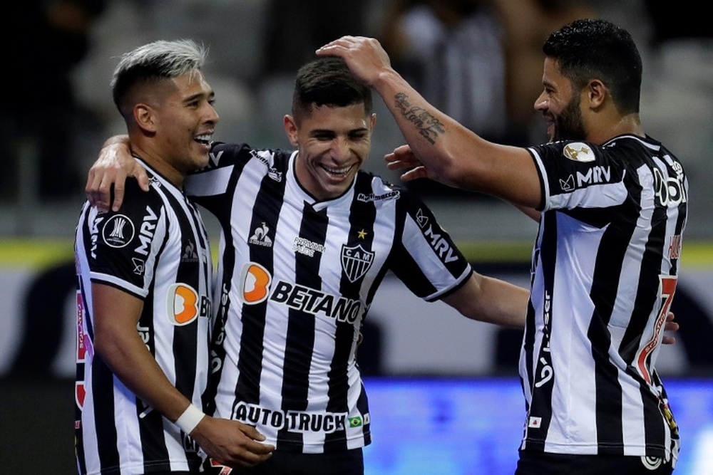 Escalação do Atlético-MG contra o Fortaleza. AFP