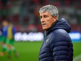 Quique Setién, candidat pour entraîner le Shakhtar. AFP