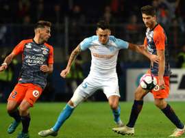 Les compos probables du match de Ligue 1 entre Marseille et Montpellier. AFP