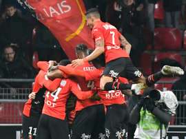 Rennes revient dans le quatuor de tête. AFP