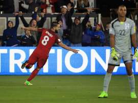L'Américain Clint Dempsey, auteur d'un triplé contre le Honduras. AFP