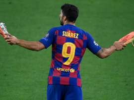 Les adieux de Suarez. AFP