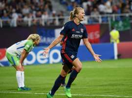 Ada Hegerberg buteuse en finale de la Ligue des champions. AFP