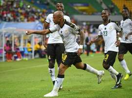 Ghana venció a Uganda en la primera jornada. AFP