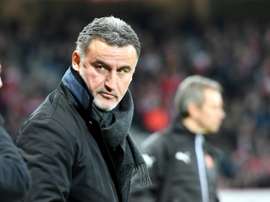 Galtier lors du match face à Rennes. AFP