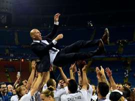Zidane e a sua volta ao Giuseppe Meazza. AFP