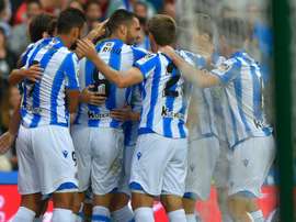 La Real Sociedad accrochée par le dernier mais seule en tête. AFP