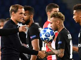 Tuchel foi o grande aliado do Neymar. AFP