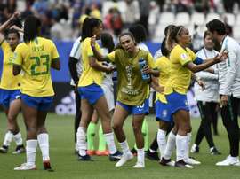Marta titulaire avec le Brésil contre l'Australie. AFP