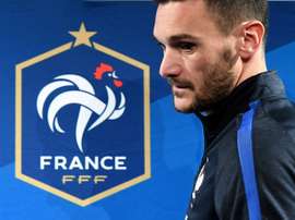 Le gardien et capitaine des Bleus en conférence de presse au Stade de France, le 9 octobre 2017. AFP