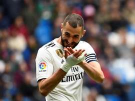 Benzema has increased his goalscoring tally this season. AFP