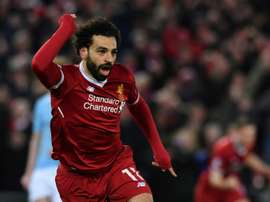 Mo Salah is lightening fast. AFP