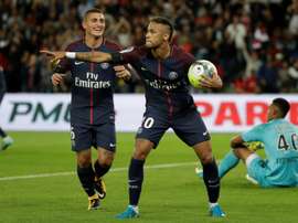 Neymar was the star of the show as PSG beat Toulouse. AFP