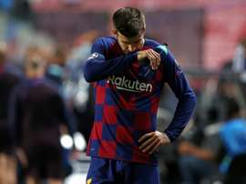 Piqué fait le bilan de la soirée de son équipe. AFP