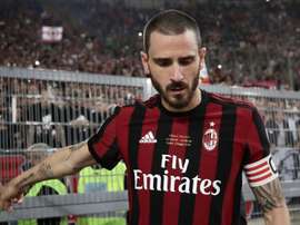 Bonucci a eu une amende de 100.000 euros pour un carton rouge quand il jouait au Milan AC ! AFP