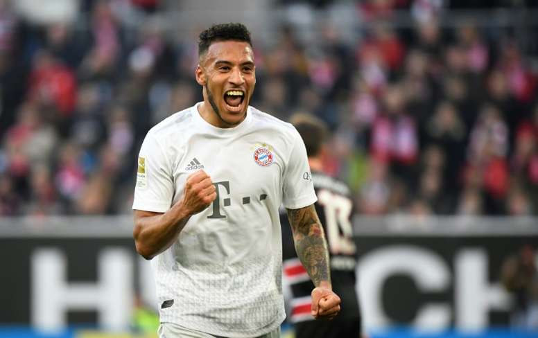Le milieu français du Bayern Munich, Corentin Tolisso, buteur lors du match de Bundesliga à Dusseldorf, le 23 novembre 2019