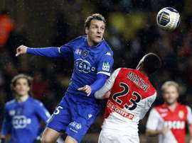 Le défenseur de Bastia Sébastien Squillaci face à Monaco, le 4 février 2015. AFP