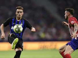 Lautaro Martinez was the difference in the match. AFP