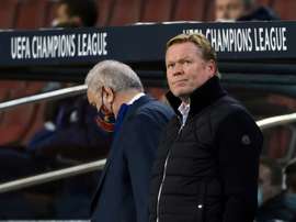 Koeman will tell the players of his decision. AFP