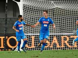 O Napoli bateu o Chievo por 2-1. AFP