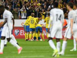 L'équipe de France s'incline devant la Suède en qualification pour le Mondial-2018 à Solna. AFP