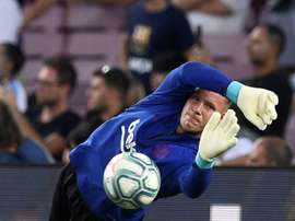 Ter Stegen agradeció el trabajo de Valverde. AFP