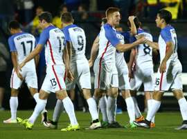 Léquipe des Etats-Unis, lors dun match amical contre la Colombie, le 29 mars 2016 à Frisco au Texas