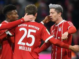 O Bayern bateu o Werder Bremen por 4-2. AFP