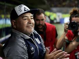 Maradona prolonge comme entraîneur de Gimnasia La Plata. AFP