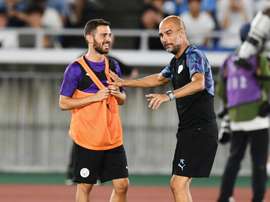 Guardiola pourrait aussi être sanctionné pour la blague de Bernardo Silva à Mendy. AFP