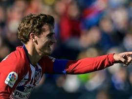 Antoine Griezmann buteur lors du match nul. AFP