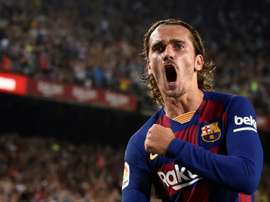 Antoine Griezmann buteur lors de la réception du Real Betis. AFP