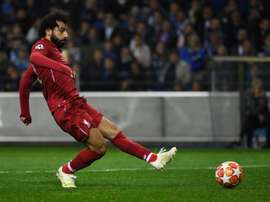 Salah, élu meilleur joueur du mois d'avril. AFP