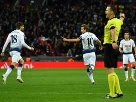 Harry Kane led his Spurs side to a 2-1 win. AFP