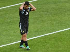 Agüero reste disponible. AFP