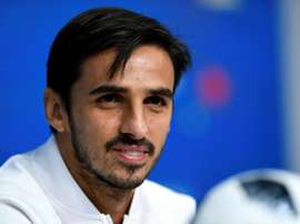 Bryan Ruiz, triste por caer eliminado del Mundial. AFP