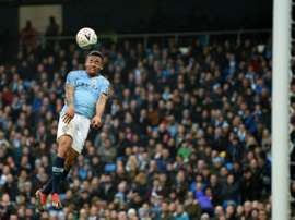 Gabriel Jesus a marqué l'un des sept buts de Manchester City. AFP