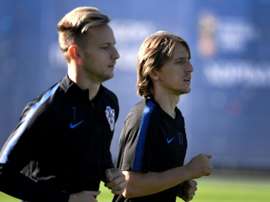 Los dos 'cracks' croatas, apercibidos. AFP