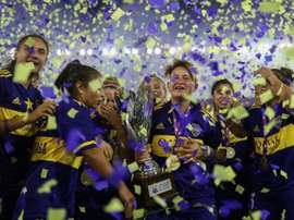 Boca Juniors premier champion d'Argentine féminin professionnel. afp