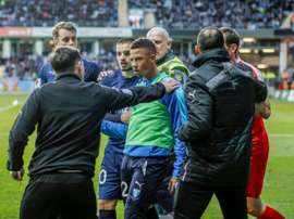 Le joueur de Malmo FF Tobias Sana. AFP