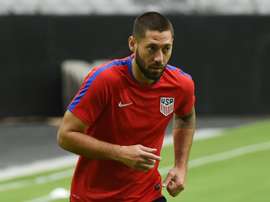 Clint Dempsey à lentraînement avec la sélection américaine, le 23 juin 2016