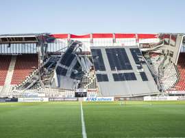 Le stade d'Alkmaar, réparé et sécurisé, apte pour le choc AZ-Ajax. afp