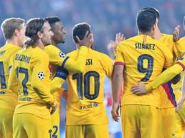 Barcelone s'impose difficilement à Prague. AFP