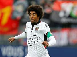 Le capitaine Dante avec Nice lors d'un match à Caen, le 6 novembre 2016. AFP