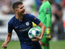 Jorginho, longe das garras da Juventus. AFP