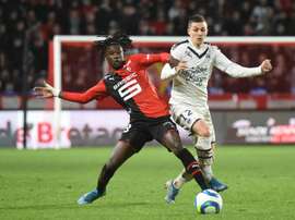 Eduardo Camavinga, meia de 17 anos do Rennes, interessa ao Real Madrid. AFP