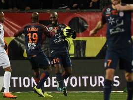 El gol en el Montpellier, propiedad africana. AFP