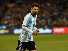 Lionel Messi lors du match amical de l'Argentine contre le Brésil, le 9 juin 2017 à Melbourne. AFP